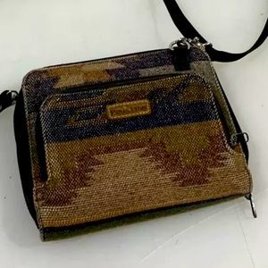 PENDLETON crossbody wallet bag purse earth colors great condition brown black